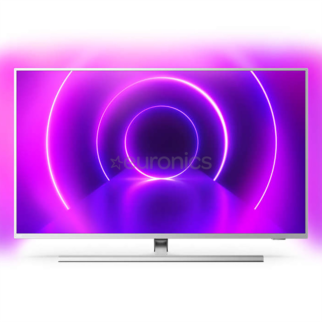 Philips LCD 4K UHD, 58", centra statīvs, sudraba - Televizors