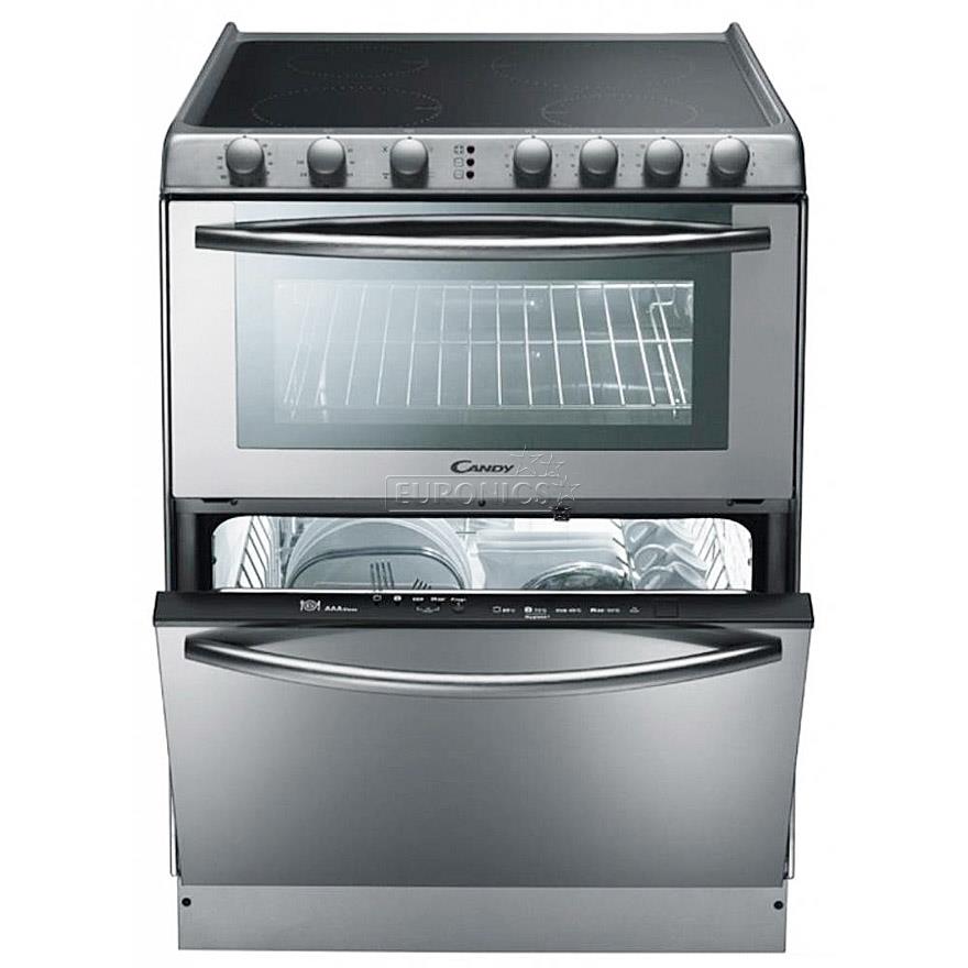 Combined oven, ceramic hob and dishwasher, Candy, TRIO9503X