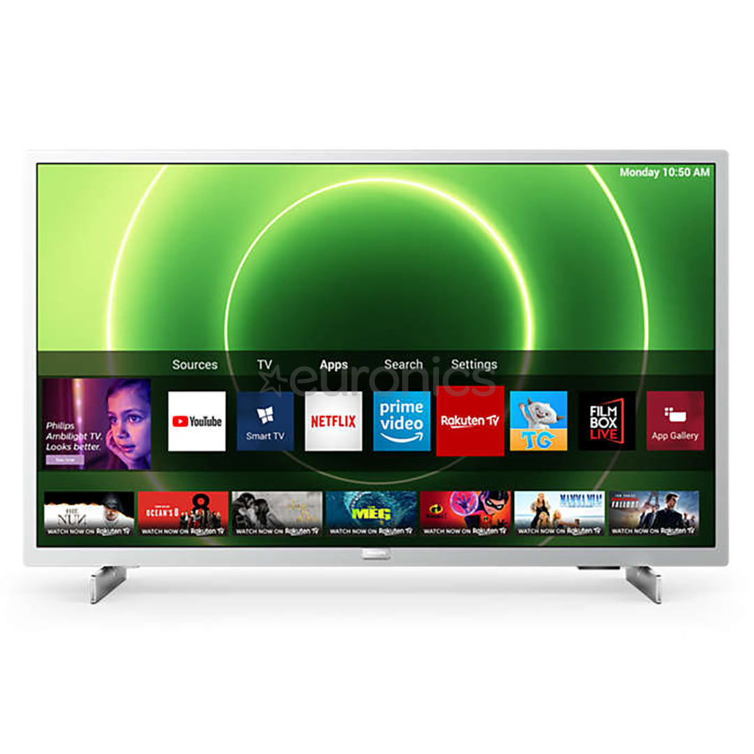 Philips LCD FHD 32", sānu statīvs, sudraba - Televizors