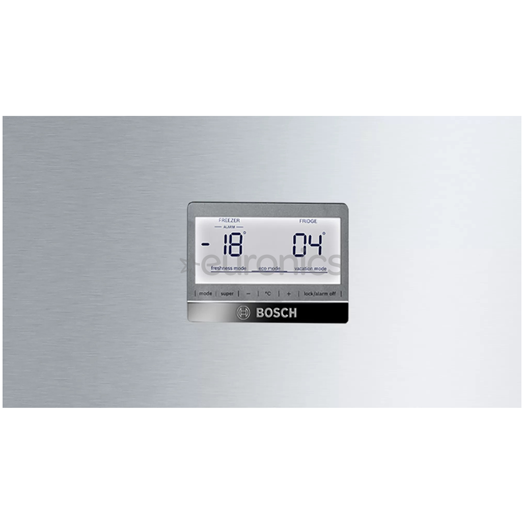 Bosch, NoFrost, augstums 203 cm, 438 L, nerūsējošā tērauda - Ledusskapis
