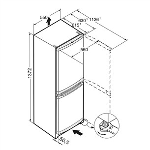 Liebherr SmartFrost 211 L, stainless steel - Refrigerator