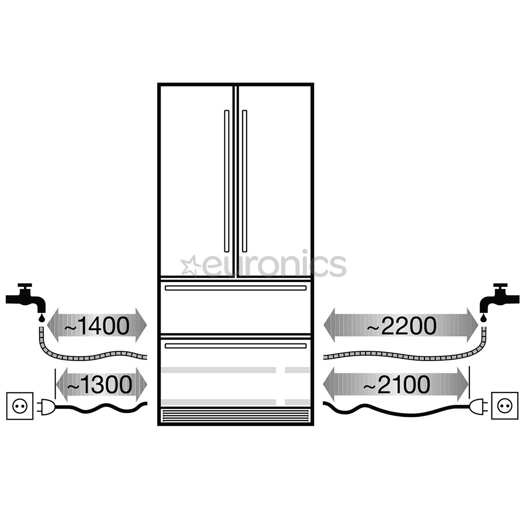Liebherr, 471 L, augstums 204 cm - Iebūvējams ledusskapis