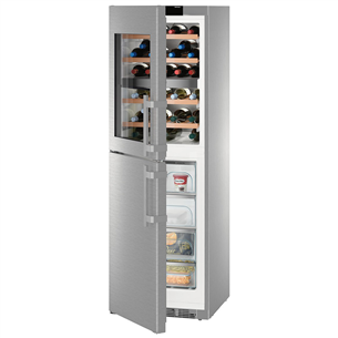 Liebherr, ice maker, 48 bottles, height 185 cm, inox - Wine cooler with freezer