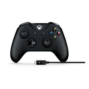 Беспроводной игровой пульт Microsoft Xbox One + провод