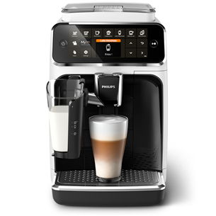 Philips LatteGo 4300 Series, black/white - Espresso Machine EP4343/50