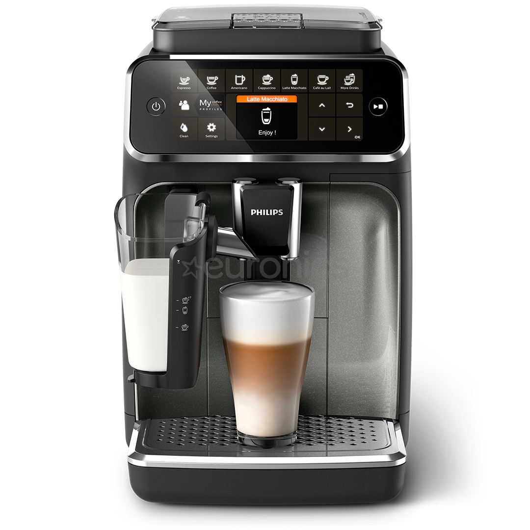 Philips LatteGo 4300, melna/pelēka -  Kafijas automāts