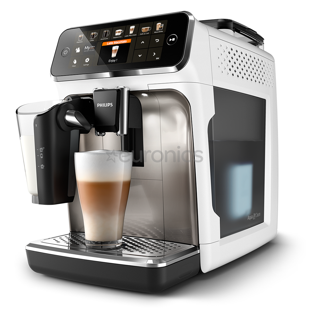 Philips LatteGo 5400, white/silver - Espresso machine, EP5443/90