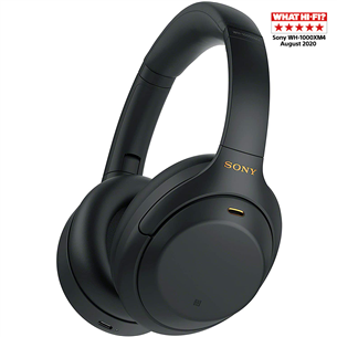 Sony WH-1000XM4, melna - Bezvadu austiņas WH1000XM4B.CE7