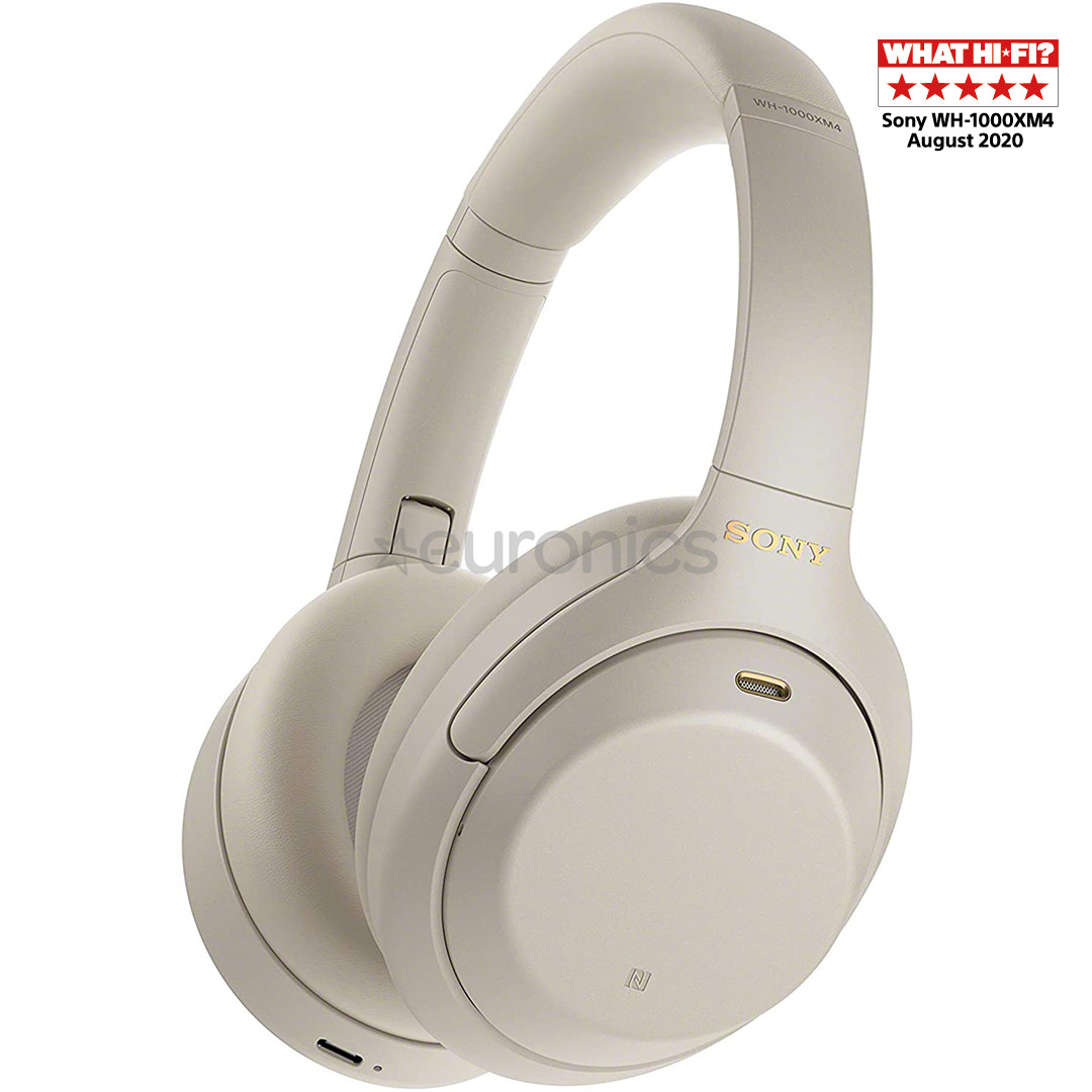 Sony WH-1000XM4, бежевый - Полноразмерные беспроводные наушники