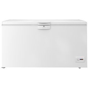 Beko, platums 155.5 cm, 451 L, balta - Lādes tipa saldētava