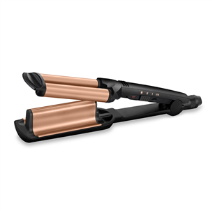 BaByliss Deep Waves, 160-200°C, черный/медный - Щипцы для завивки волнами W2447E