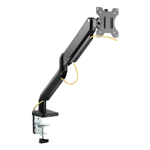 Deltaco Single Gas Spring, 17"-32", 8 kg, 1 monitor, black - Monitor Desk Mount