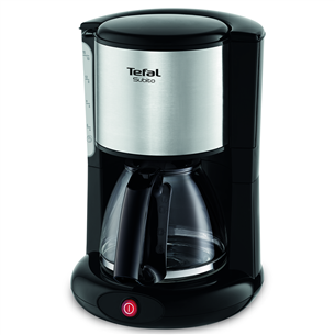 Tefal Subtio, ūdens tvertne 1.25 L, melna/sudraba - Kafijas automāts ar filtru