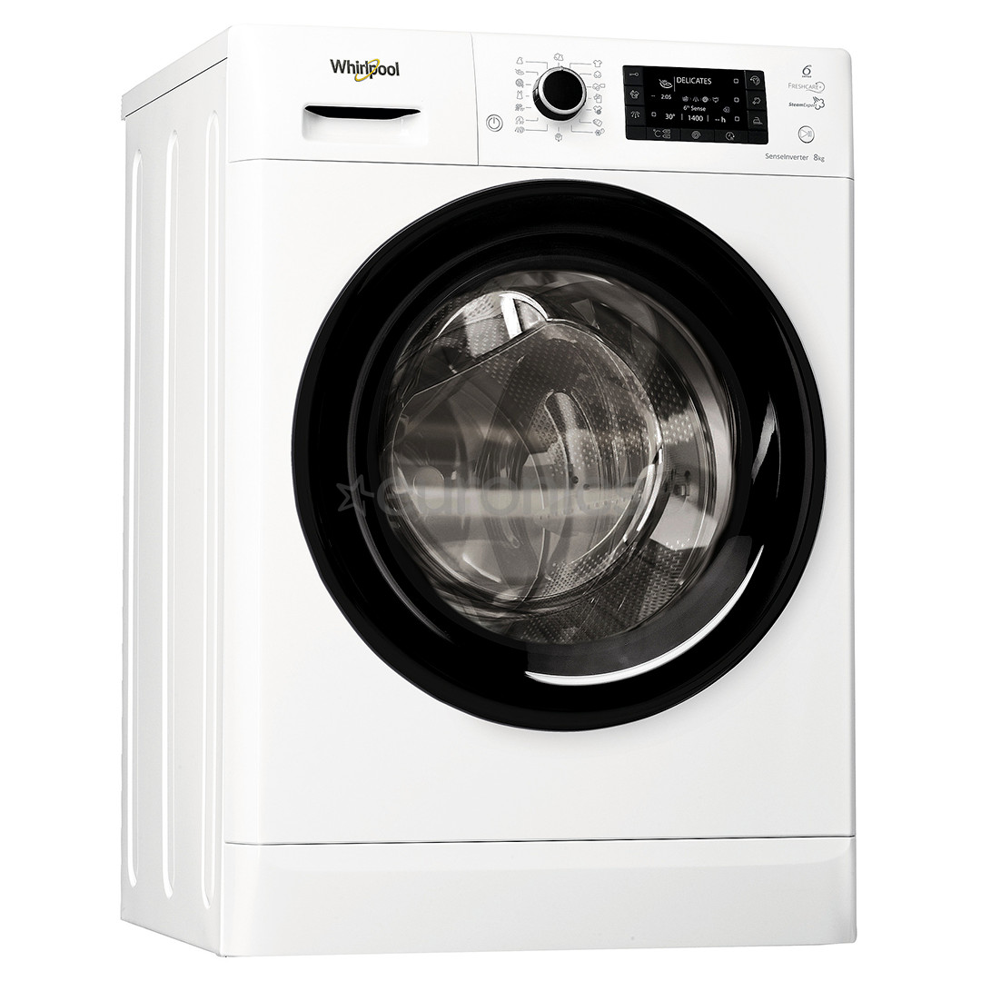 Whirlpool, 8 kg, depth 47.5 cm, 1200 rpm - Front load washing machine