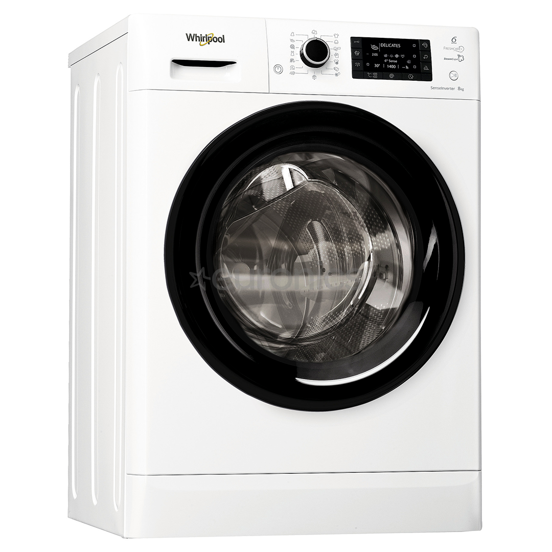 Whirlpool, 8 kg, depth 47.5 cm, 1200 rpm - Front load washing machine