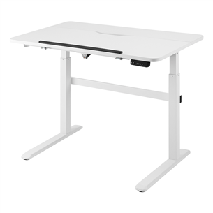 Deltaco Office, white - Motorized desk