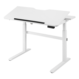 Deltaco Office, white - Motorized desk