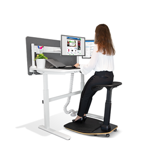 Deltaco Office, white - Motorized desk