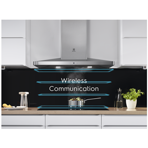 Electrolux, 700 m³/h, width 77 cm, black - Built-in Cooker Hood