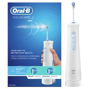 Braun Oral-B AquaCare 4, balta/zila - Zobu starpu tīrītājs MDH20.016.2