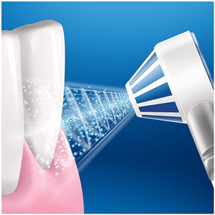 Braun Oral-B AquaCare 4, balta/zila - Zobu starpu tīrītājs