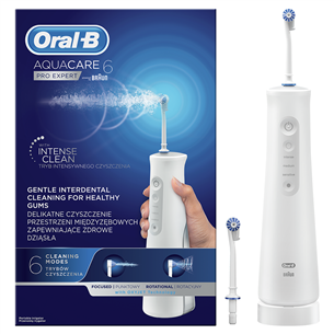 Braun Oral-B AquaCare 6, balta - Zobu starpu tīrītājs MDH20.026.2