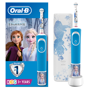 Braun Oral-B Frozen II, ceļojumu futrālis - Elektriskā zobu birste bērniem