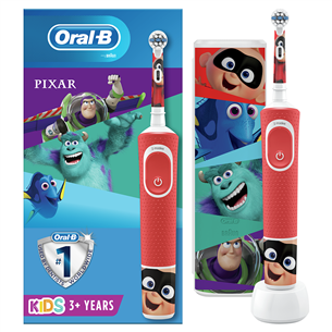 Elektriskā zobu birste Oral-B PIXAR + ceļojuma futrālis, Braun
