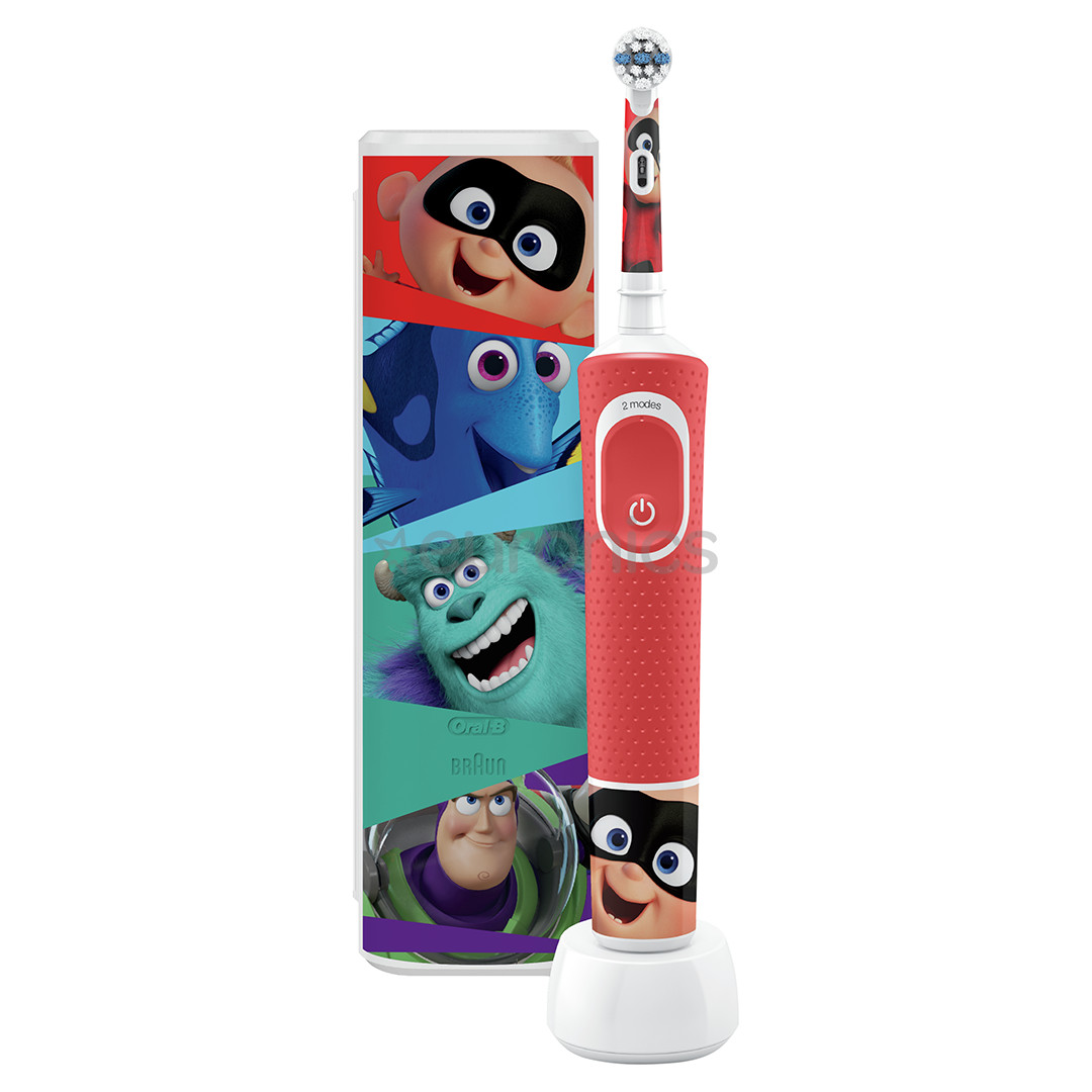 Elektriskā zobu birste Oral-B PIXAR + ceļojuma futrālis, Braun