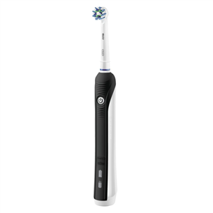 Braun Oral-B Pro 750 Cross Action, ceļojumu futrālis, melna/balta - Elektriskā zobu birste