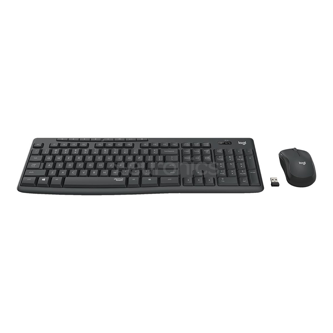Logitech Slim Combo MK295, SWE, melna - Bezvadu klaviatūra ar peli
