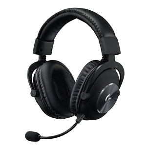 Logitech G PRO X, melna - Bezvadu austiņas ar mikrofonu 981-000907