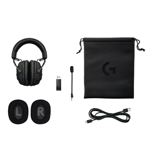 Logitech G PRO X, black - Gaming Wireless Headset