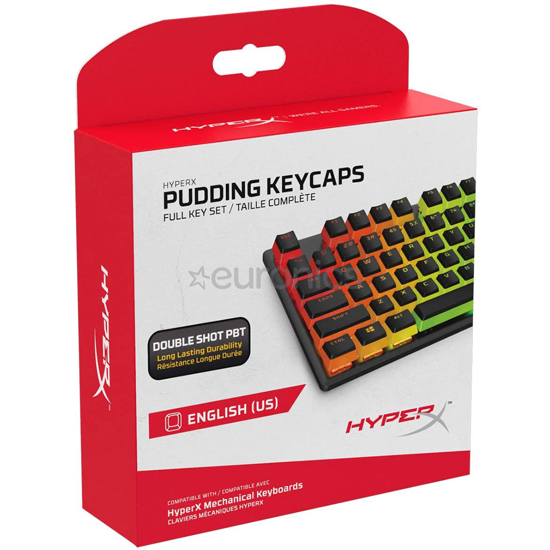 Klaviatūras taustiņu vāciņi Pudding Keycaps, HyperX