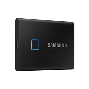 Samsung T7 Touch, 500 GB, melna - Ārējais SSD cietais disks