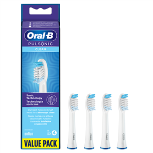 Braun Oral-B Pulsonic Regular, 4 шт., белый - Насадки для зубной щетки PULSONICREGULAR