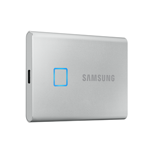 Samsung T7 Touch, 1 TB, sudraba - Ārējais SSD cietais disks