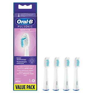 Braun Oral-B Pulsonic Sensitive, 4 pcs., white - Spare brushes