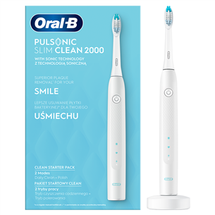 Elektriskā zobu birste Oral-B Pulsonic Slim Clean 2000, Braun