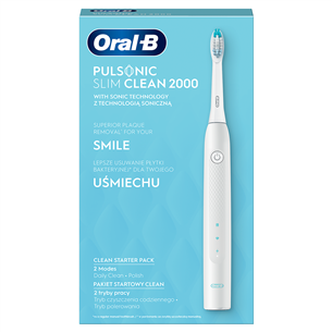 Elektriskā zobu birste Oral-B Pulsonic Slim Clean 2000, Braun