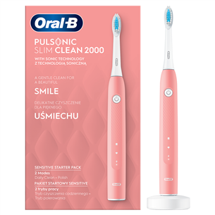 Elektriskā zobu birste Oral-B Pulsonic Slim Clean 2000, Braun