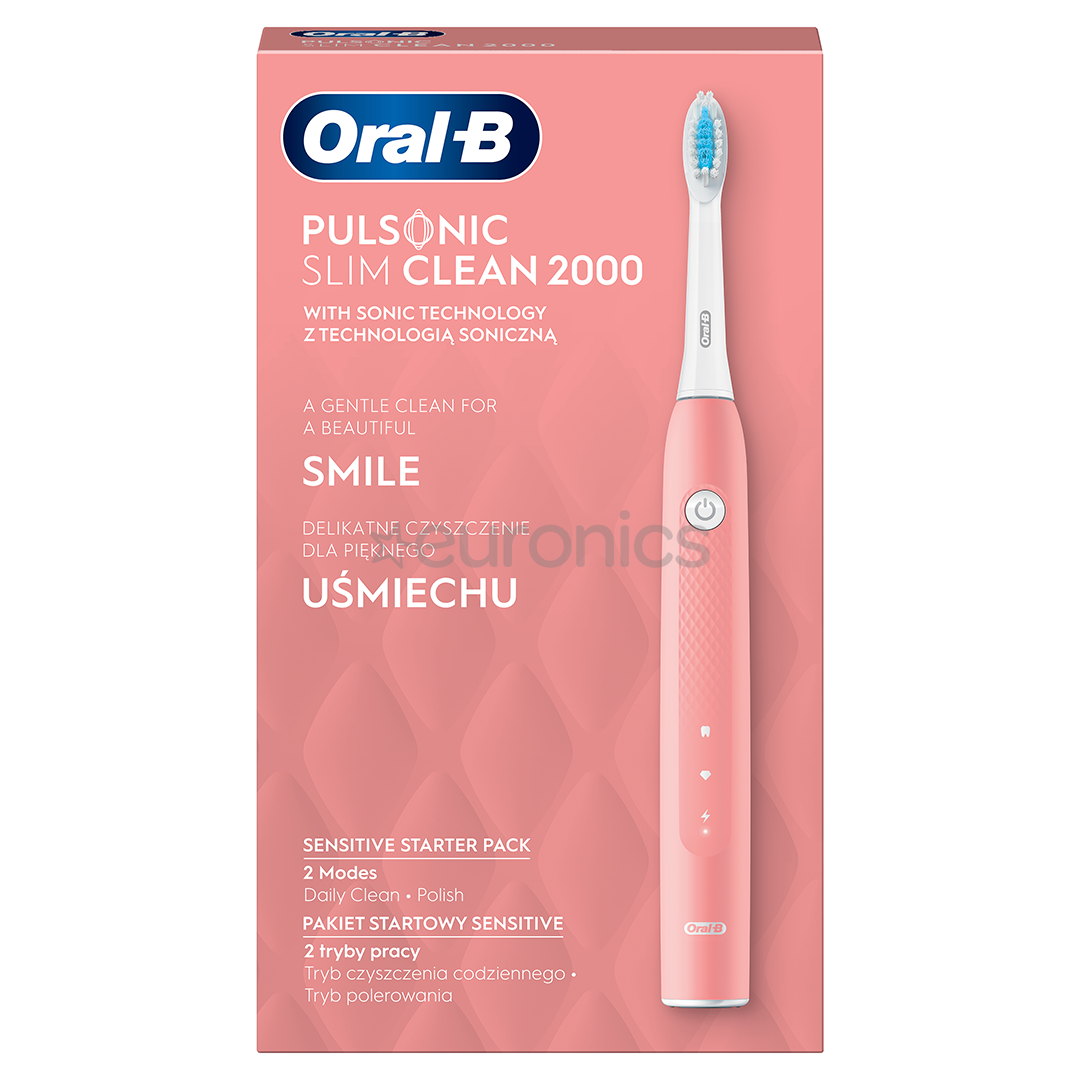 Elektriskā zobu birste Oral-B Pulsonic Slim Clean 2000, Braun
