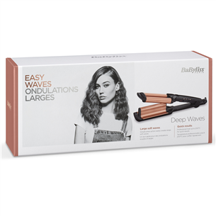 BaByliss Deep waves, 160-200 °C, black/copper - Curler