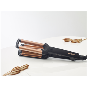 BaByliss Deep waves, 160-200 °C, black/copper - Curler