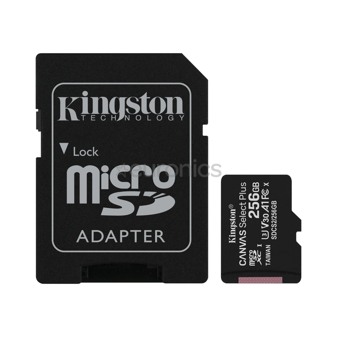 Atmiņas karte Canvas Select Plus microSD, Kingston / 256GB