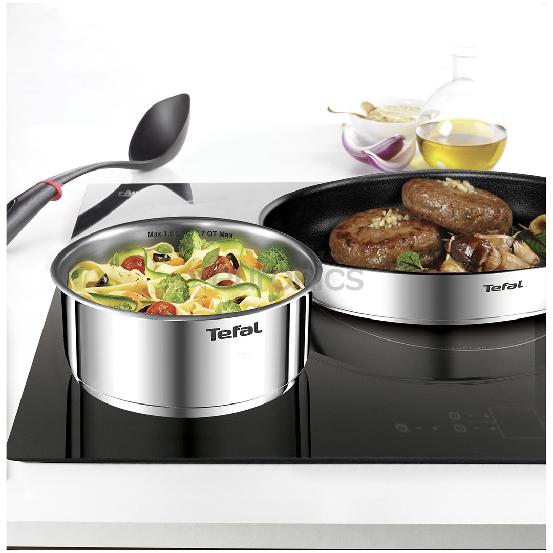 Tefal Ingenio Emotion, diametrs 22 cm, melna/nerūsējošā tēŗauda - Panna cepšanai