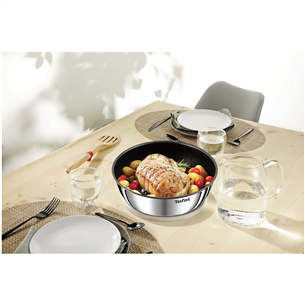 Tefal Ingenio Emotion, diametrs 26 cm, melna/nerūsējošā tērauda - Wok panna