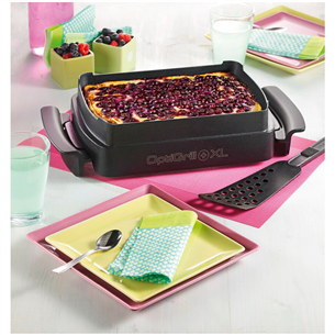 Tefal Optigrill+ + Snacking and backing XL, 2000 Вт, черный/нерж. сталь - Электрический гриль + насадка для запекания