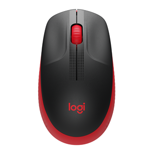 Logitech M190, melna/sarkana - Bezvadu datorpele