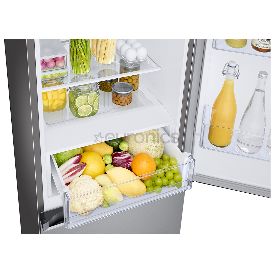 Samsung NoFrost, augstums 185.3 cm, 344 L, nerūsējošā tērauda - Ledusskapis